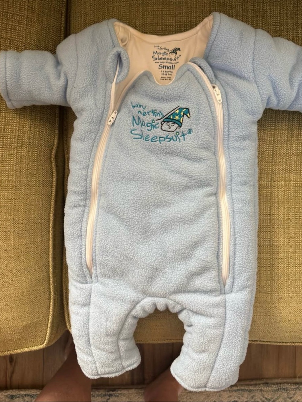 Baby Merlin's Magic Sleepsuit Cozy Blue Sleepsack - Small
